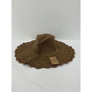 NWT Billabong Brown Sun Hat - Women's One Size Paper Straw